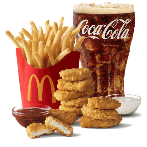 10 Piece McNuggets Price 3 10 piece Chicken McNuggets meal at McDonald's with fries and drink