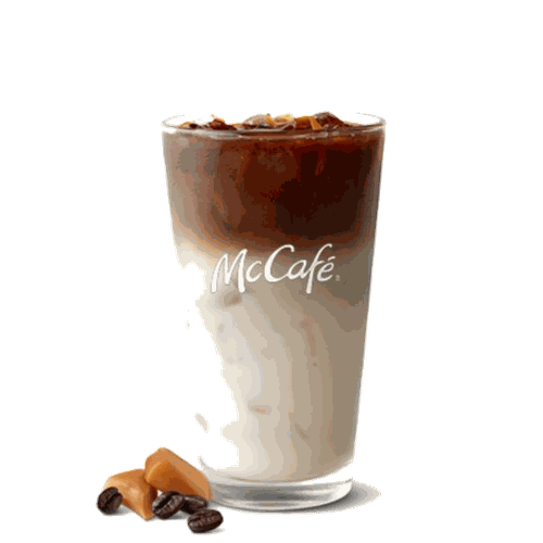 McDonald's McCafe Iced Caramel Macchiato Medium price USA 2026