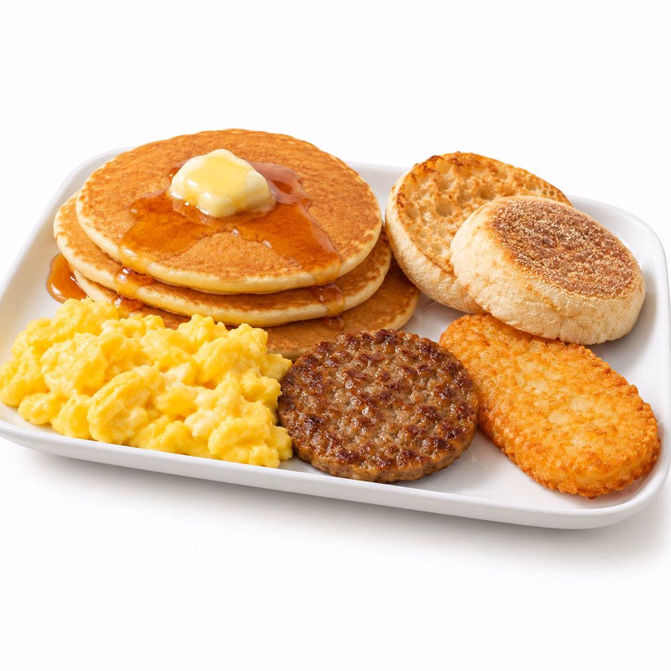 McDonald's Big Breakfast with Muffin and Hotcakes
