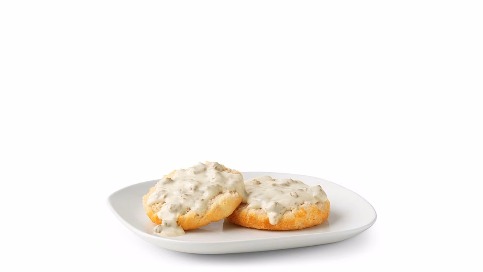 McDonald's Sausage Gravy and Biscuit