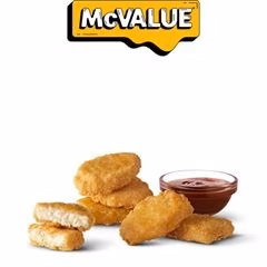 McDonald's Menu With Prices and Calories: Are You Overpaying? 12 6 piece chicken mcnuggets 240