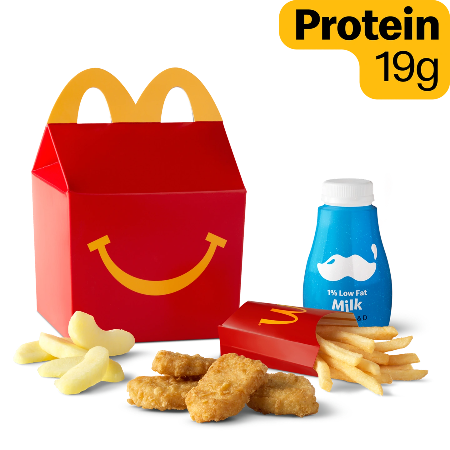 McDonald's Menu With Prices and Calories: Are You Overpaying? 100 4 piece Chicken McNuggets® Happy Meal®