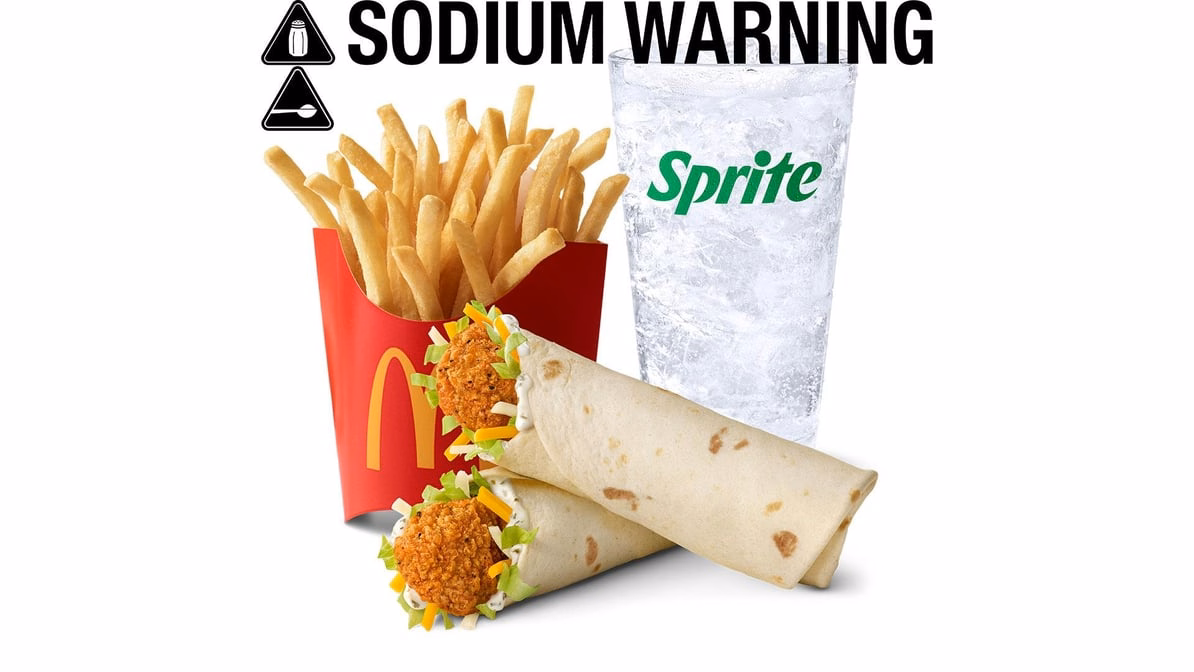 McDonald's 2 Ranch Snack Wrap Meal