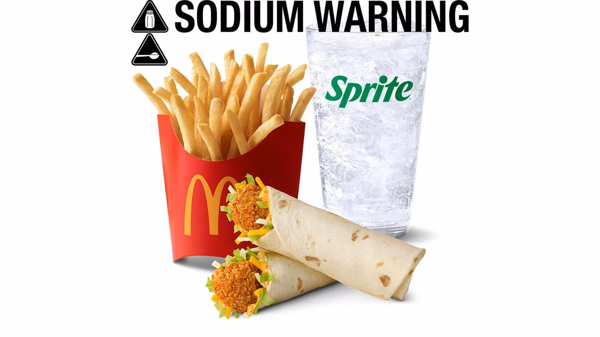 McDonald's 2 Spicy Snack Wrap Meal