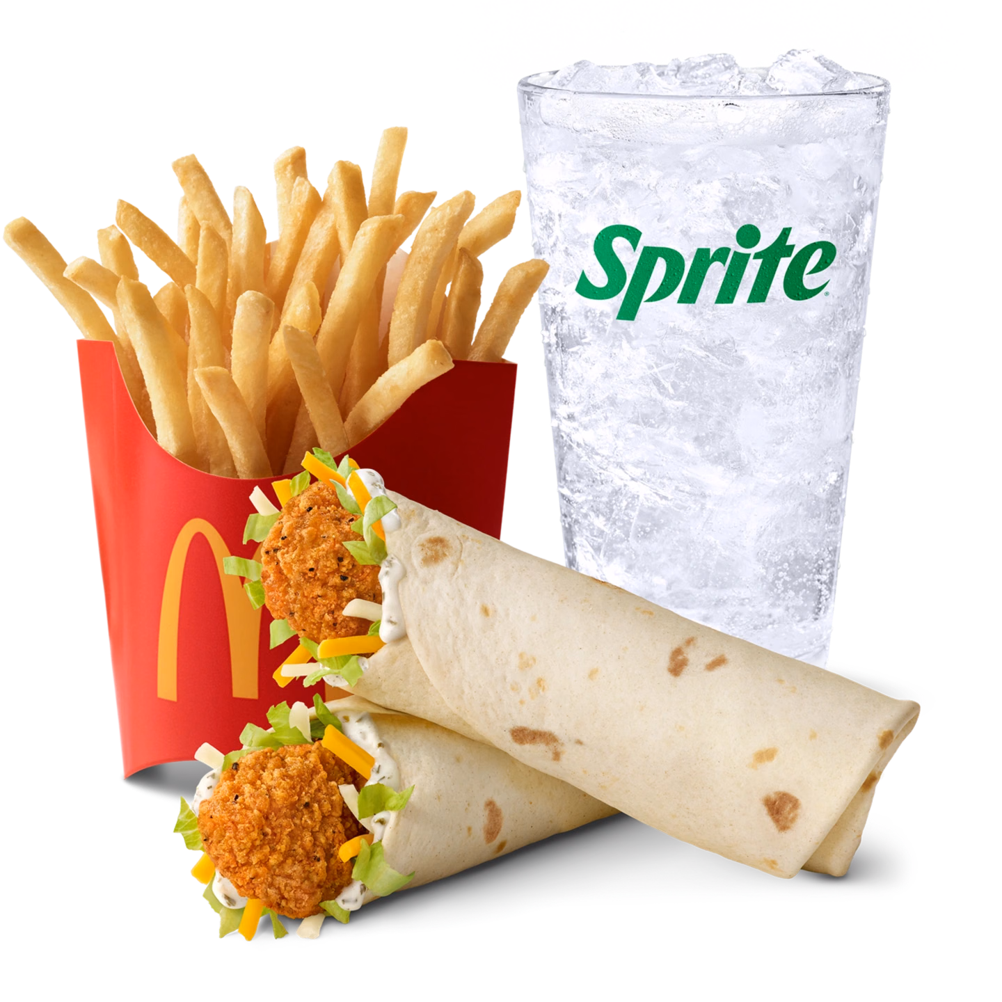 McDonald's Now Crispier McCrispy Strips Ranch Snack Wrap Meal