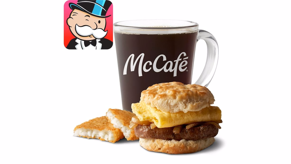 McDonald's Steak Egg Biscuit Meal