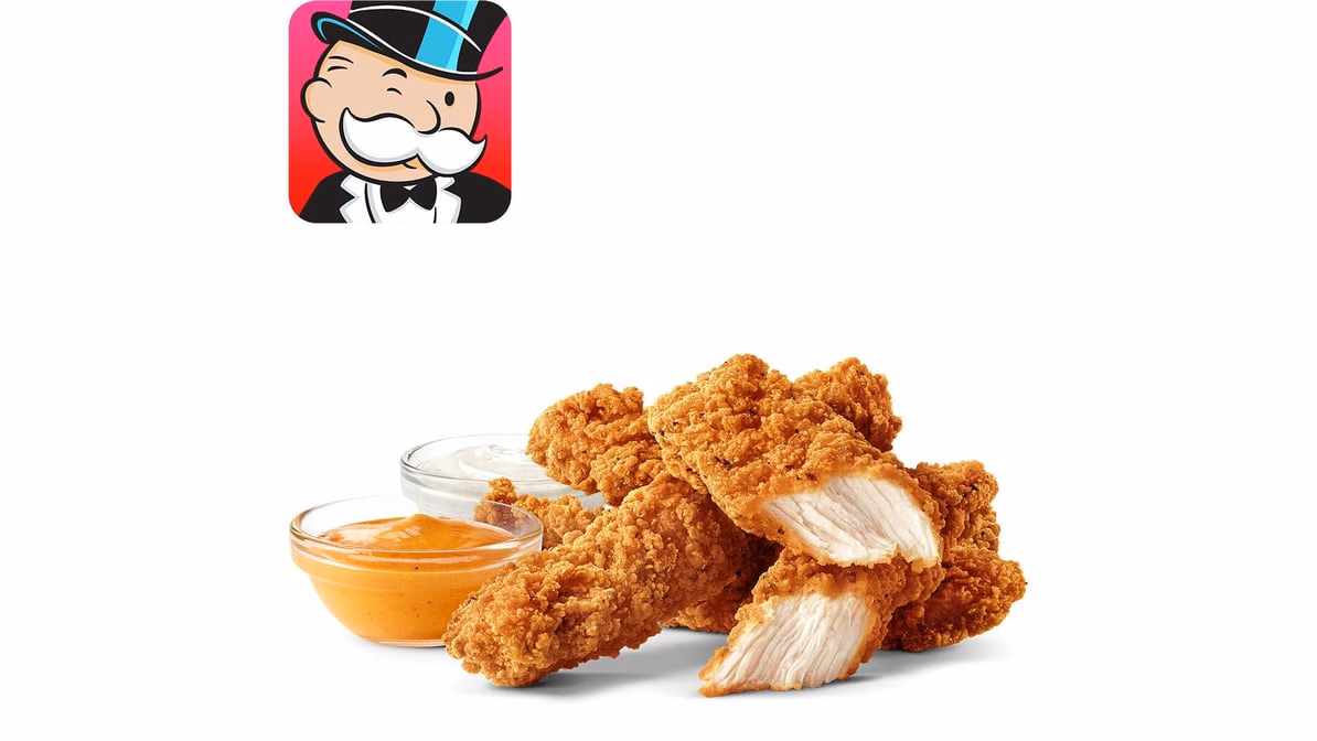 4 Piece McCrispy Strips — McDonald’s product photo from the linked DoorDash menu