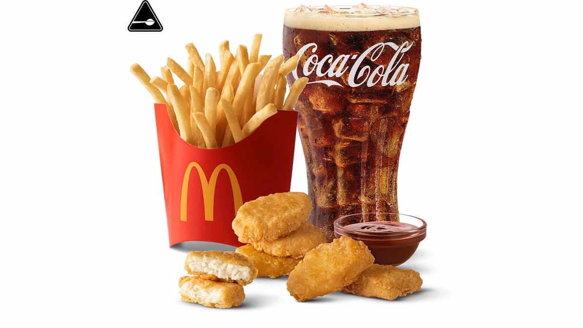 6 pc. Chicken McNuggets Meal — McDonald’s product photo from the linked DoorDash menu