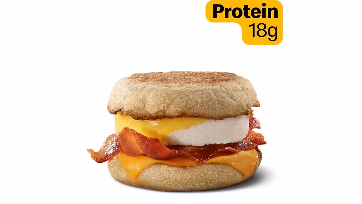 Bacon, Egg & Cheese McMuffin — McDonald’s product photo from the linked DoorDash menu