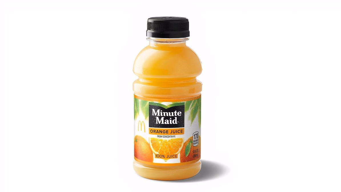 Bottled Orange Juice — McDonald’s product photo from the linked DoorDash menu