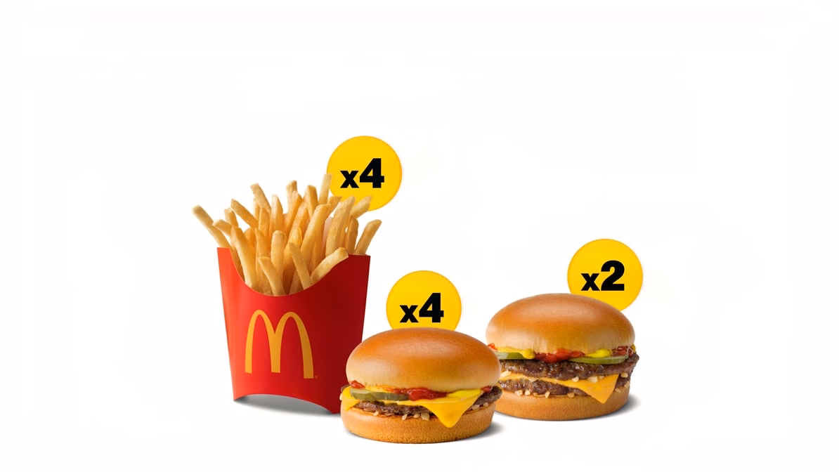 Burger Pack — McDonald’s product photo from the linked DoorDash menu