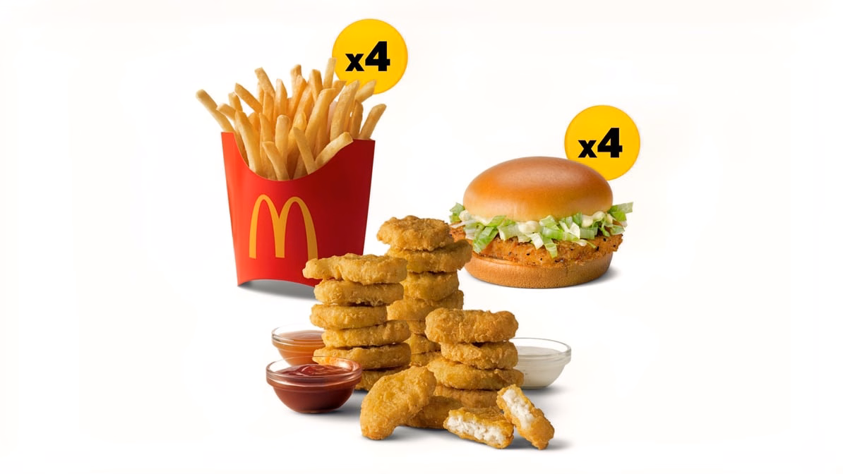 Chicken Pack — McDonald’s product photo from the linked DoorDash menu