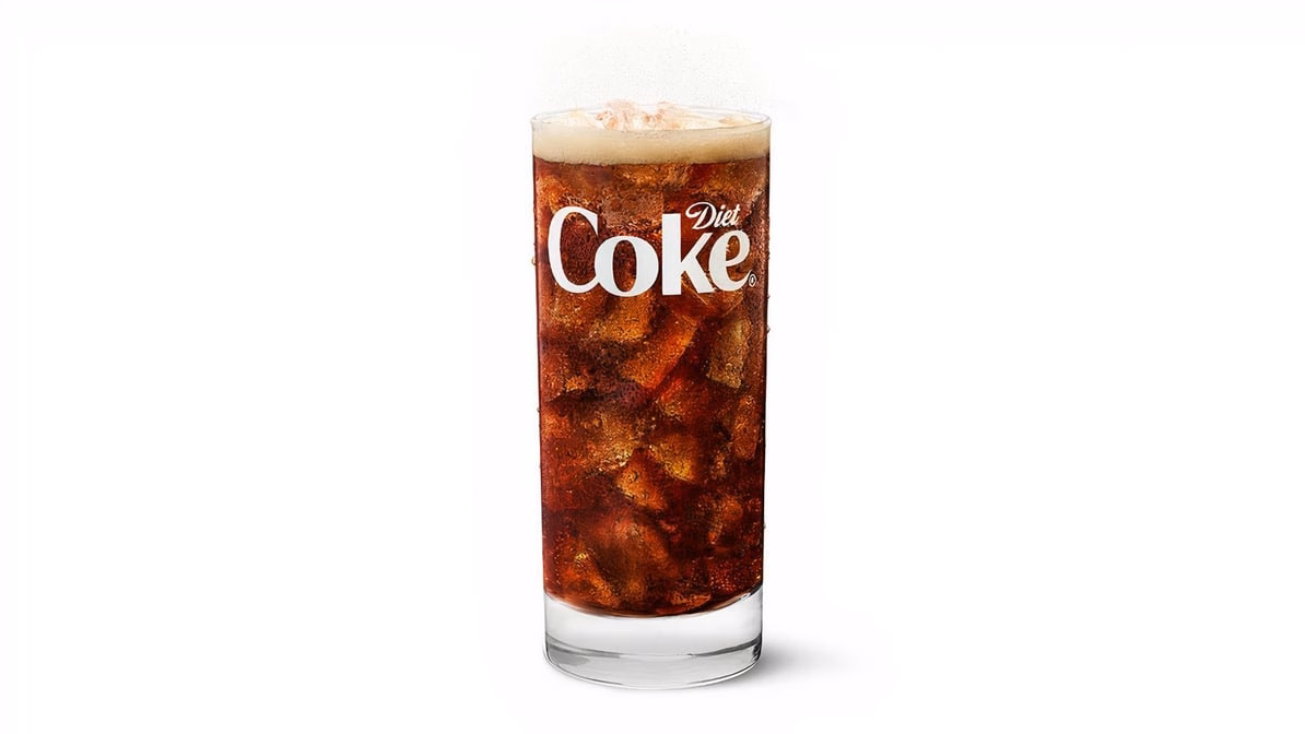Diet Coke — McDonald’s product photo from the linked DoorDash menu
