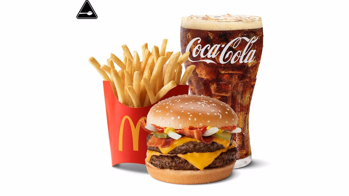 Double Bacon Quarter Pounder with Cheese Meal — McDonald’s product photo from the linked DoorDash menu