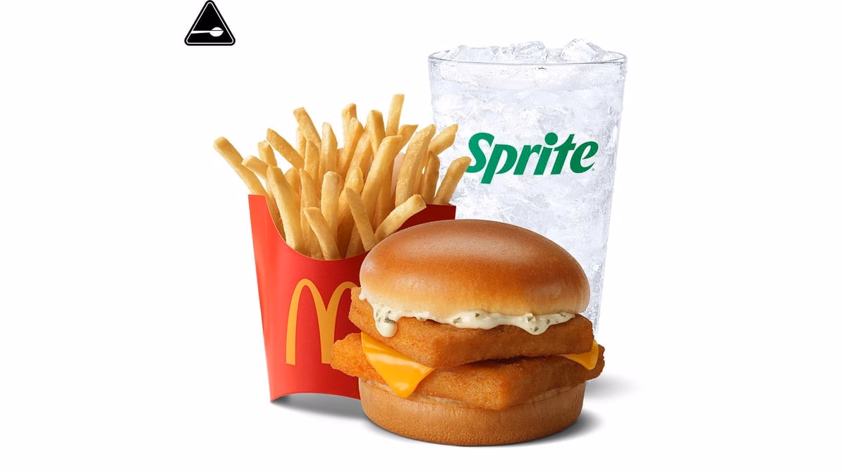 Double Filet-O-Fish Meal — McDonald’s product photo from the linked DoorDash menu