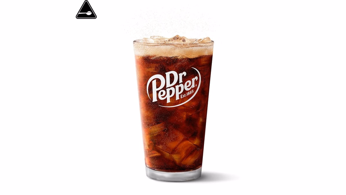 Dr Pepper — McDonald’s product photo from the linked DoorDash menu