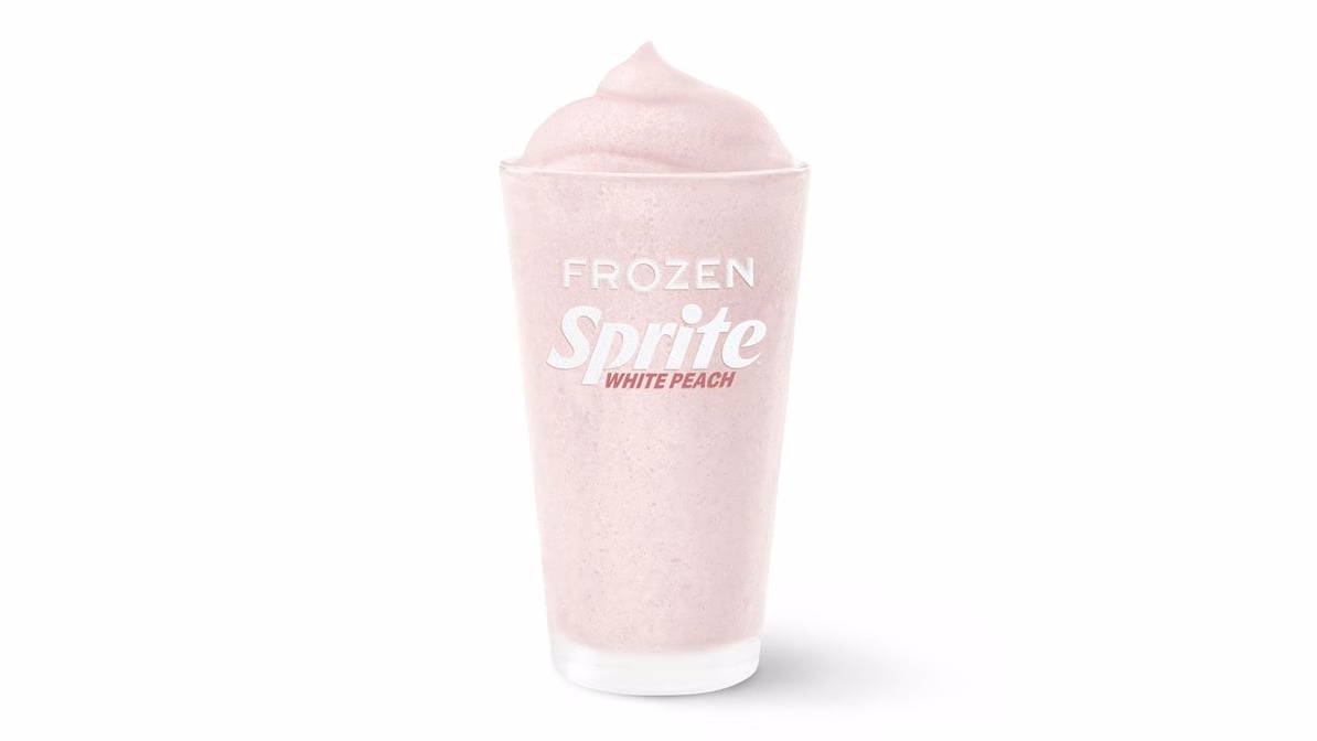 Frozen Sprite White Peach — McDonald’s product photo from the linked DoorDash menu