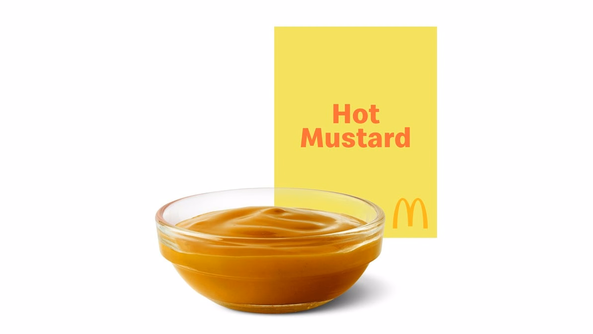 Hot Mustard Dipping Sauce — McDonald’s product photo from the linked DoorDash menu