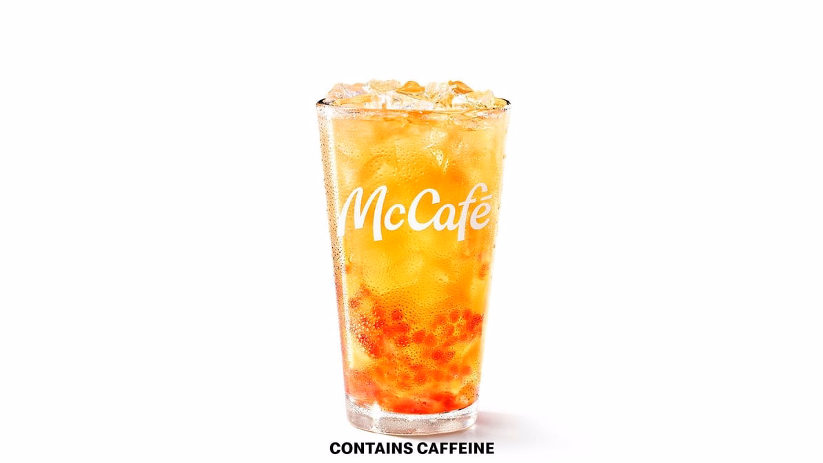 Mango Pineapple Refresher — McDonald’s product photo from the linked DoorDash menu