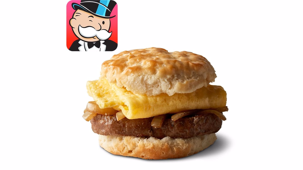 Steak Egg Biscuit — McDonald’s product photo from the linked DoorDash menu