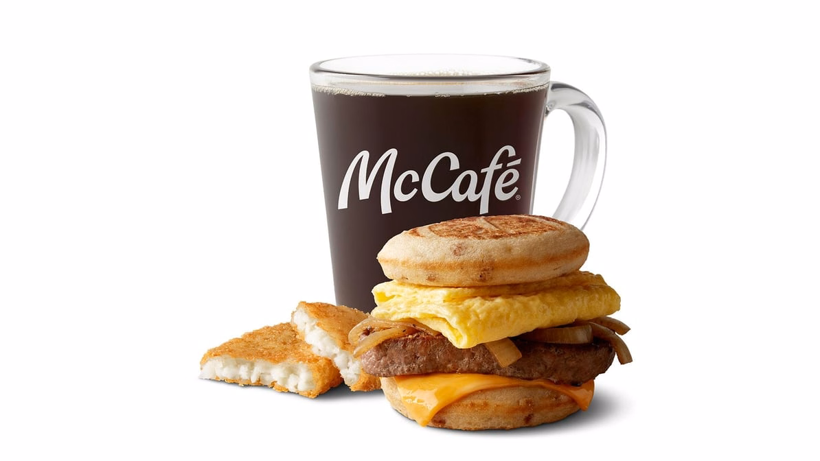 Steak, Egg & Cheese McGriddles Meal — McDonald’s product photo from the linked DoorDash menu
